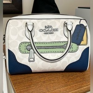 Coach Rowan Satchel In Signature Canvas